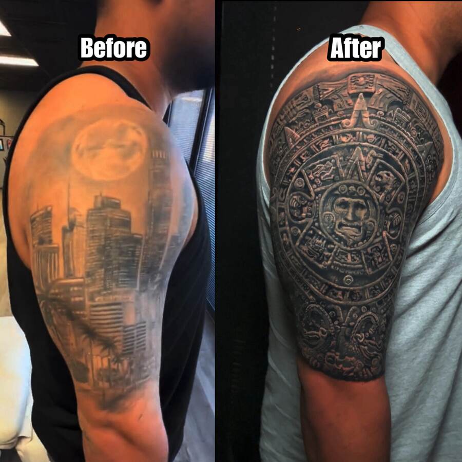 Aztec Calendar Cover-Up