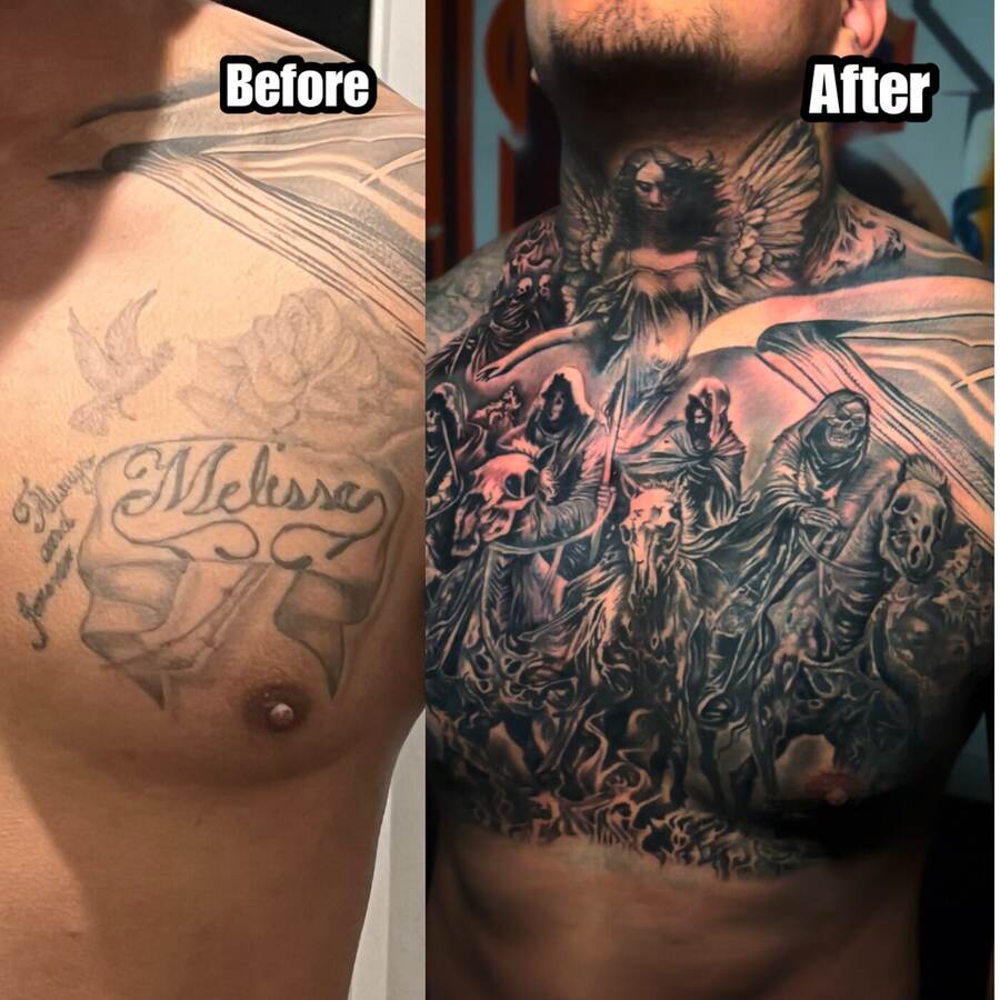 Chest Piece Cover-Up