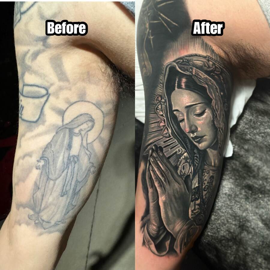 Virgin Mary Cover-Up